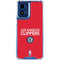 NBA Los Angeles Clippers Standard Red Moto G 5G (2024) Clear Case